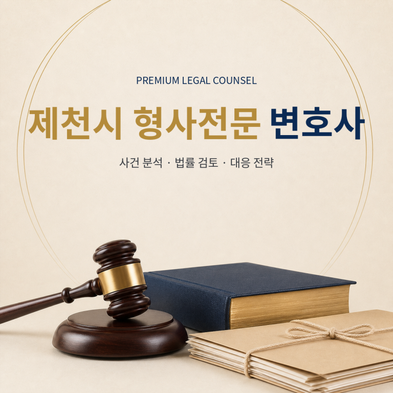 제천시 형사전문 변호사