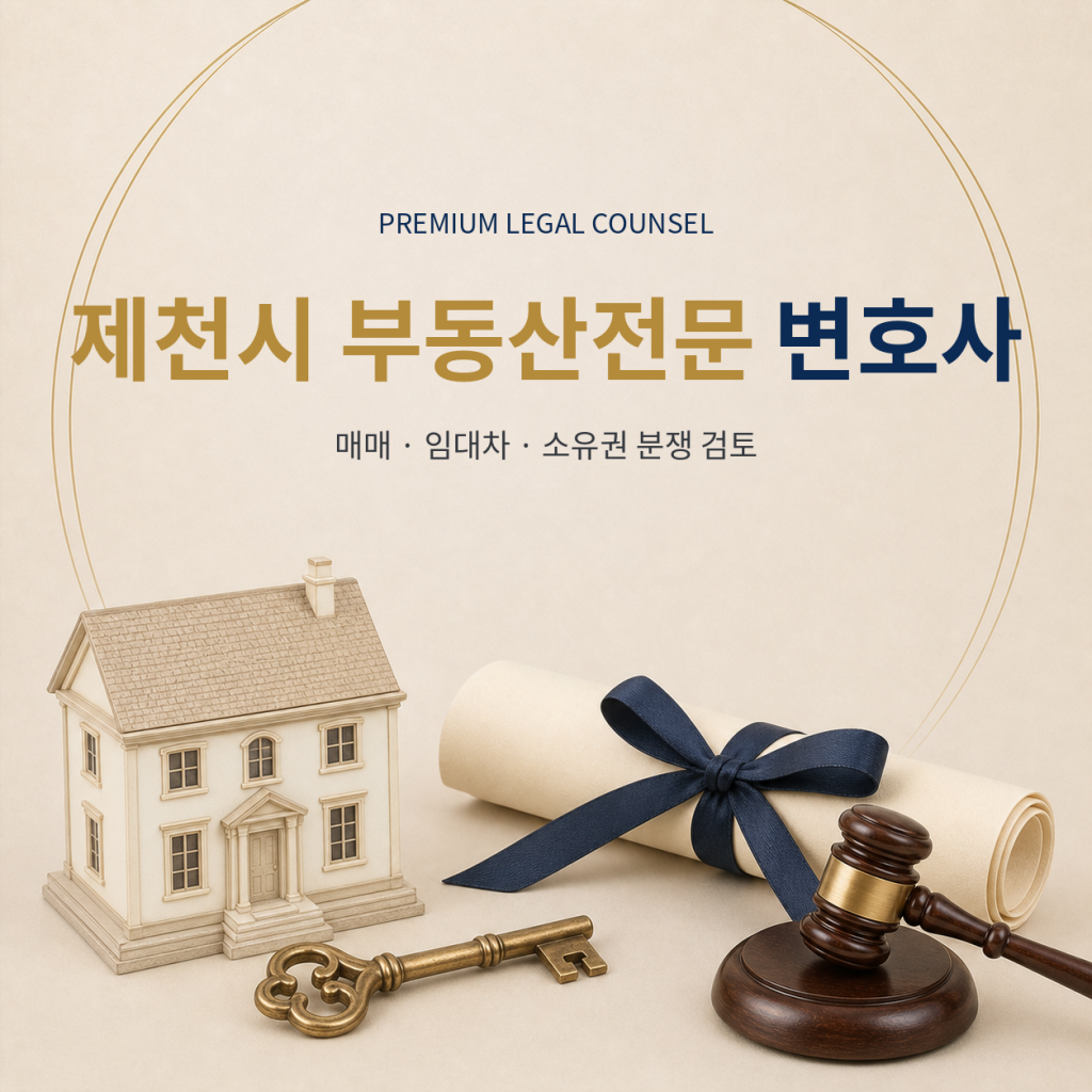 제천시 부동산전문 변호사